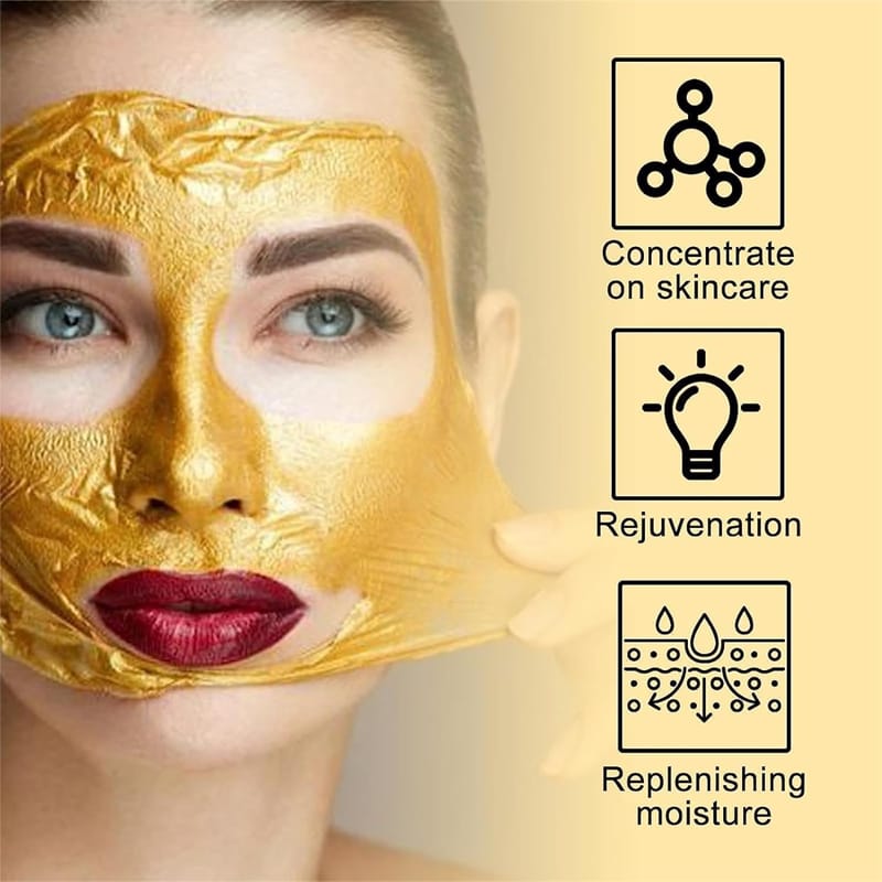 Retinol gold mask deep moisturizing brightening anti-aging lifting oil tear-off