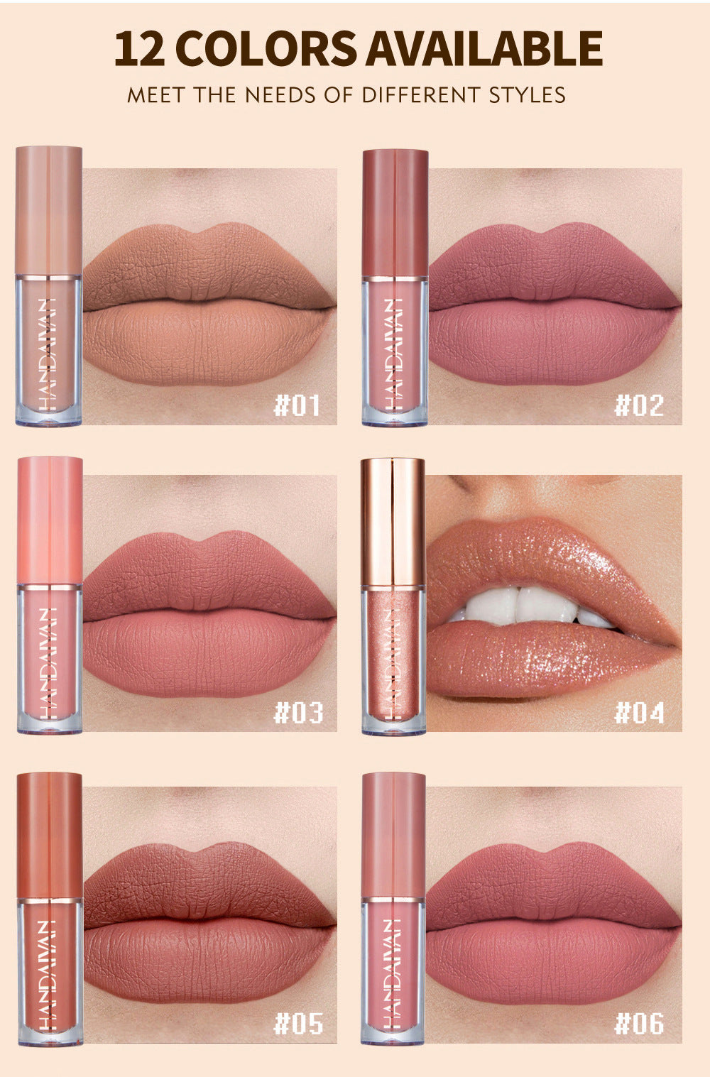 12-Piece Matte Liquid Lipstick & High-Shine Gloss Set – Soft &Smooth Everyday